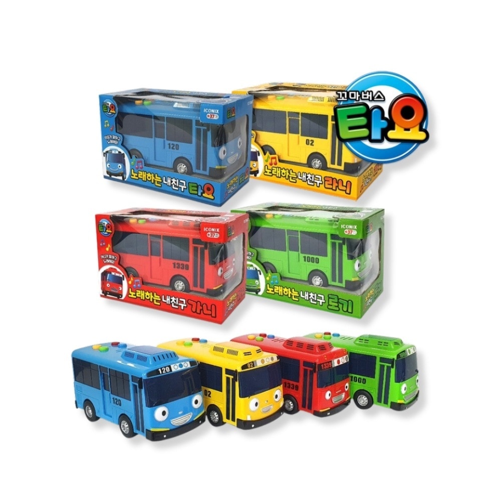 [正規品]韓国 ちびっこバス タヨ／歌う私の友達／タヨ　ラニ　ガニ　ロギ／ミニカー／サウンド付き