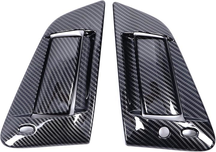 日産 フェアレディZ Z34 専用 ドアハンドルカバー アウタードアノブハンドル ドアカバー ABS製 貼付タイプ 外装パーツ 取付簡単 カスタム 右ハンドル専用(カーボン調)