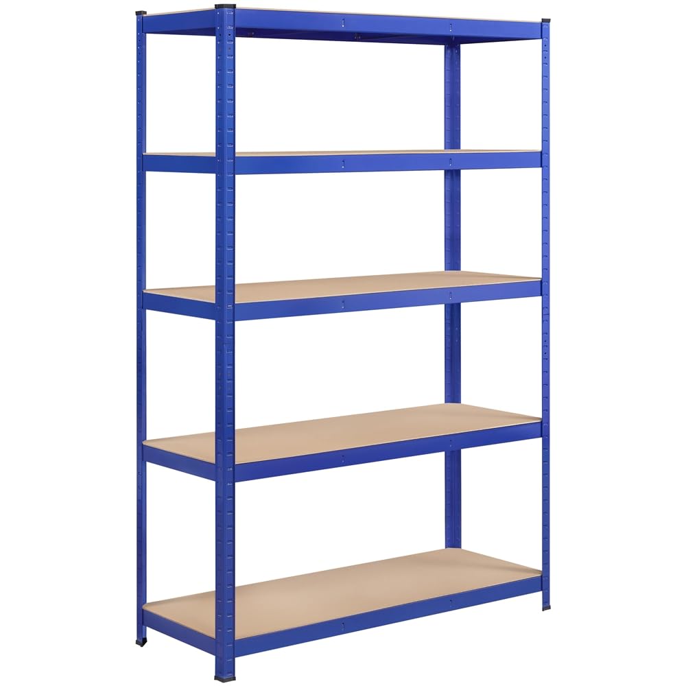 Yaheetech スチールラック キッチンラック 120x45x180cm 5段 オープンシェルフ メタルラック 収納棚 収納ラック ステンレスラック 高さ調節可 防サビ加工 ネジなし 組立簡単 幅 8,609円