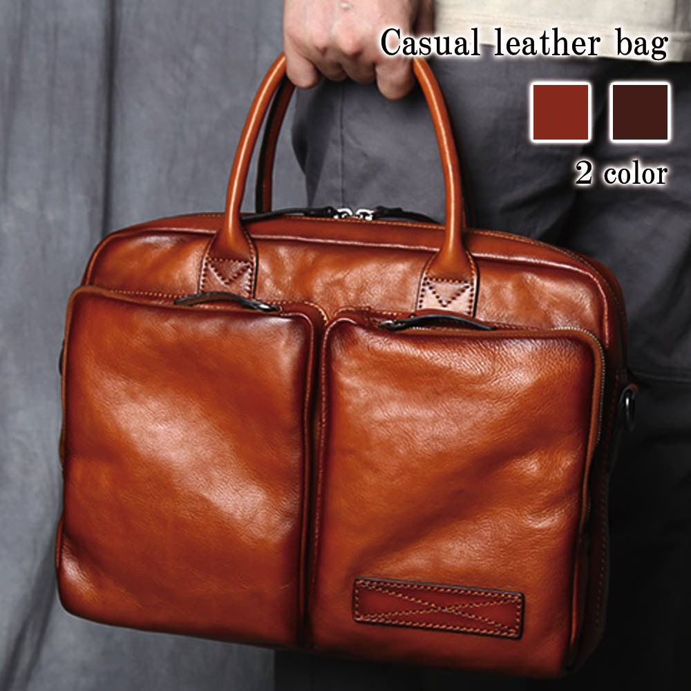 ビジネスバッグ メンズ カジュアルレザーバッグ 15インチ ショルダーバッグ トートバッグ 50代 春 秋 通学 黒 本革 男子 パソコン A4 おしゃれ 小さい 冬 ブランド バッグ ノートPC 革