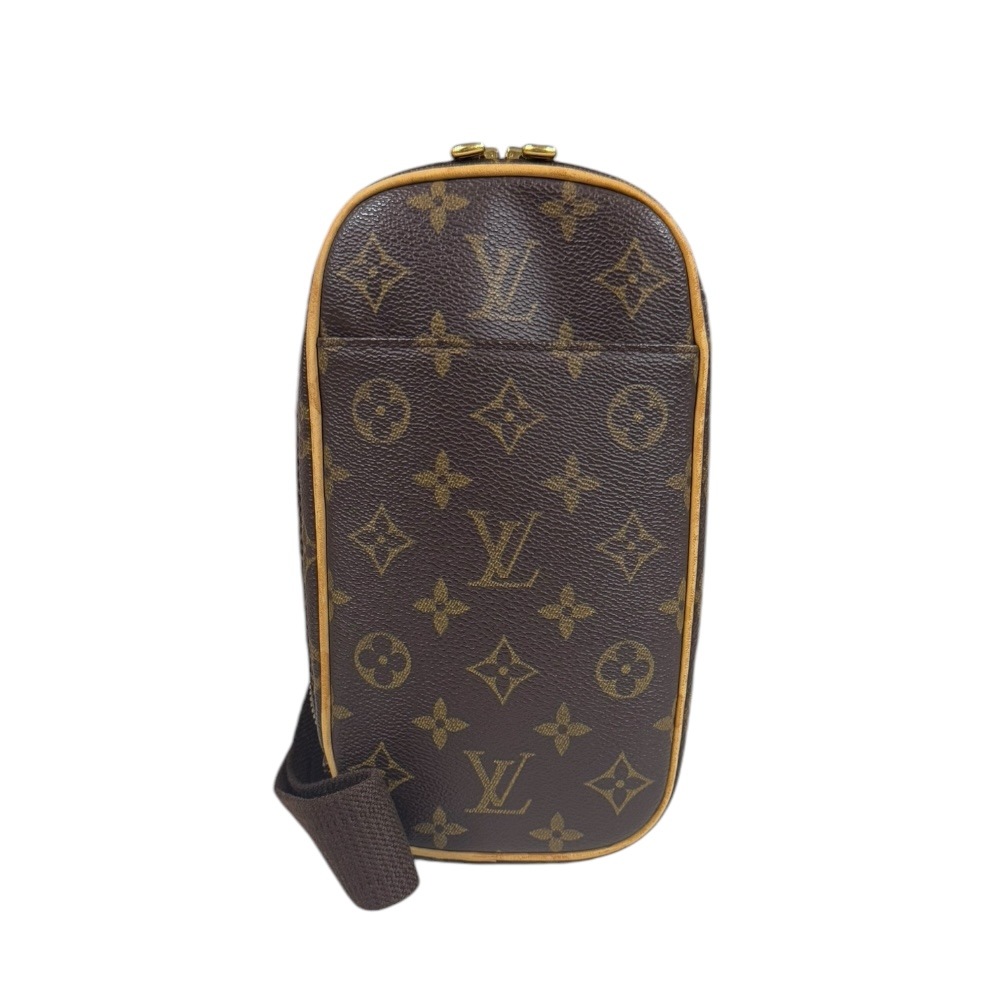 ルイヴィトン ポシェット ガンジュ モノグラム ボディバッグ モノグラムキャンバス M51870 ブラウン LOUIS VUITTON 中古 52,800円