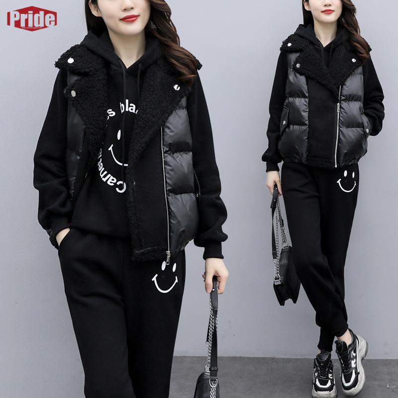 【店長おすすめ】レディース スウェット セットアップ ジャージ 3点セット 上下セット 運動着 パーカー スポーツトウェア 春 秋 冬 高級 ファッション 着痩せレディース