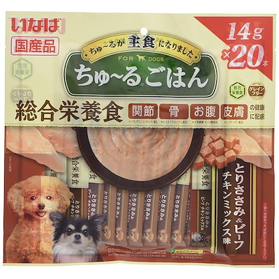 他サイト： いなばペットフード ちゅーるごはんささみビーフチキン14g×20 ペットの商品画像
