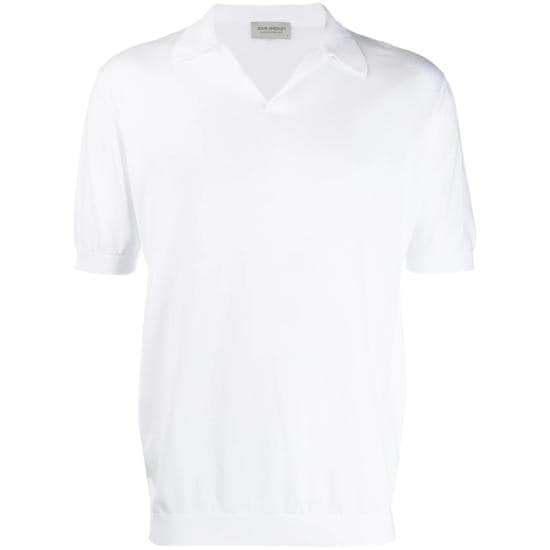 JOHN SMEDLEY Men Polo Shirts NOAH WHITE