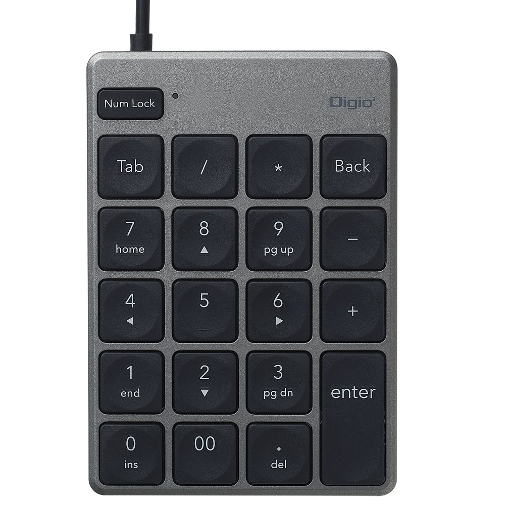 （まとめ買い）薄い快適USB有線薄型テンキーボード グレー TNK-SU231GY [x3]