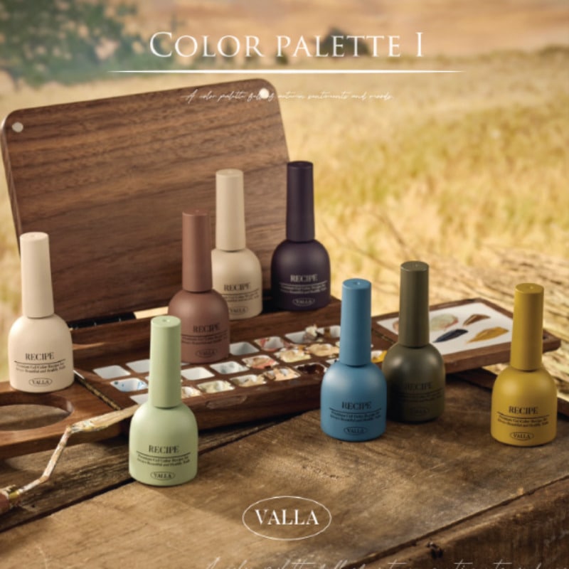 VALLA / COLOR PALETTE 1 8 SET / COLOR NAIL GEL