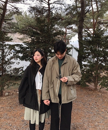 春 新作) ミリタリージャケット フィッシュテイル ショートギャパカ 2color