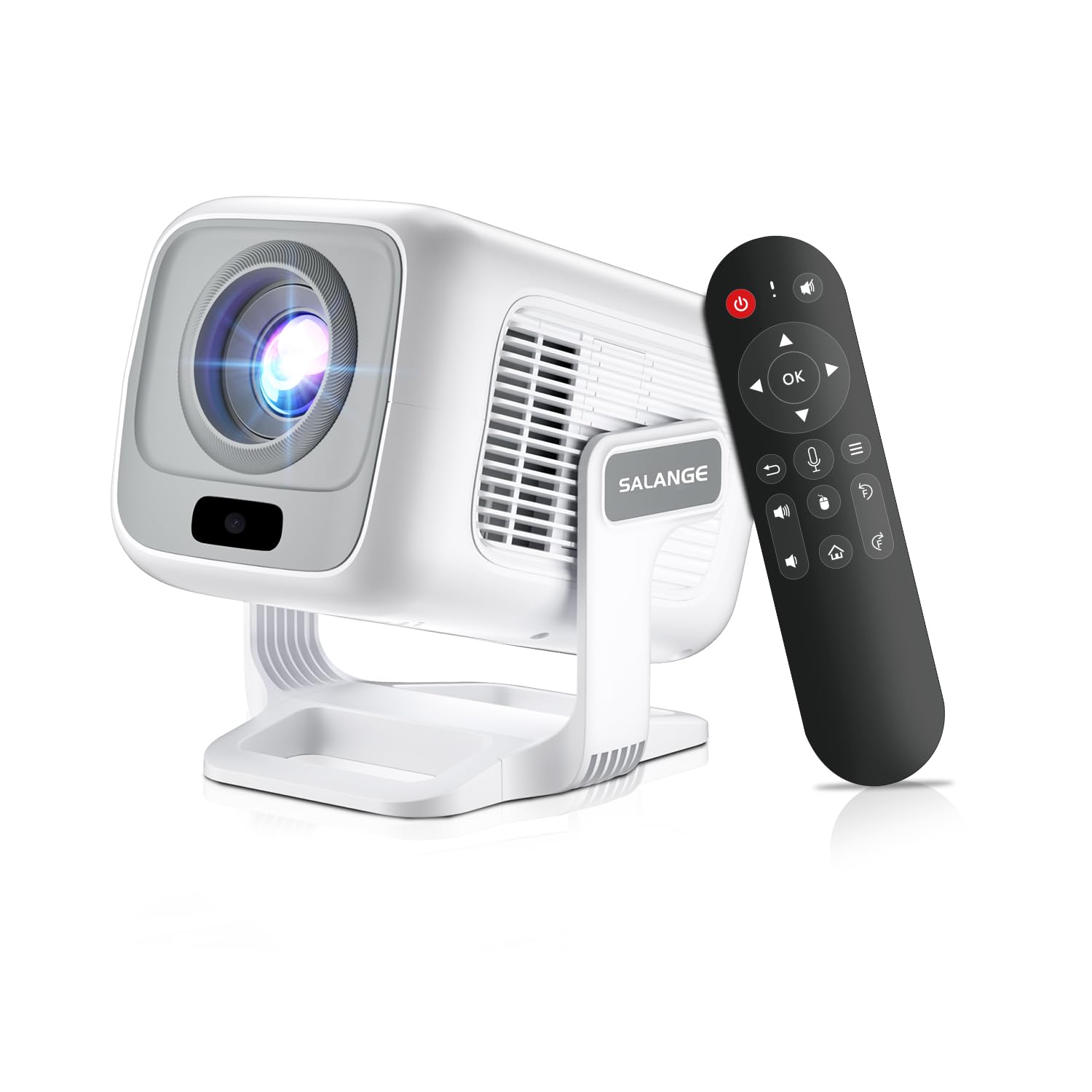 【2026年進化モデル 4K対応Android TV搭載】 プロジェクター 小型 家庭用 Android11搭載 リモコン付き 18000LM高輝度 フルHD＆1080P対応 天井短焦点投影 W