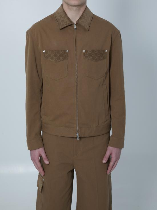 GUCCI Men Coats & Jackets 854304 BROWN
