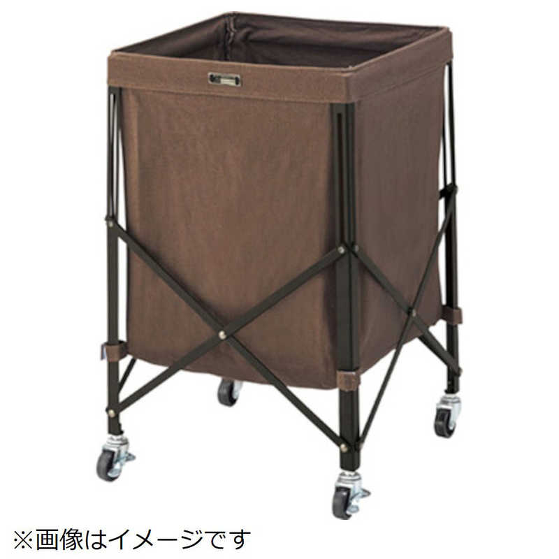 トレード　フォールディングバスケットワゴン ブラウン MIP-74BR　6300052176