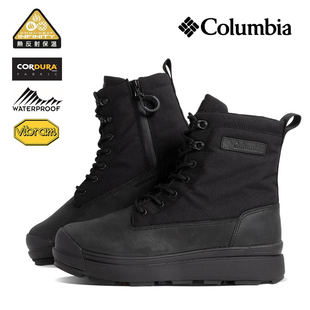Columbia コロンビア ブーツ BOOTS SAPLAND サップランド ウォータープルーフ IV LUX WP OMNI-HEAT INFINITY BLACK ( レースアップ ワーク アウ