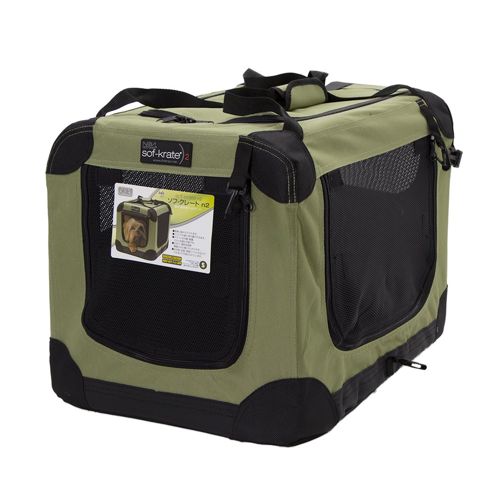 ソフクレート　ｎ２　Ｓ　小型犬　猫　キャリーバッグ　クレート（６．８ｋｇまで）　アウトドア　防災　折りたたみ　ソフトタイプ　ペットキャリー　ＣＲＣ40―67―15―05―00