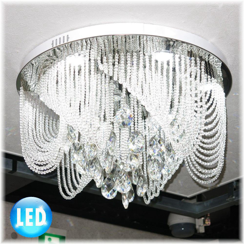 【LED付き！】新品 超豪華！リモコン付き LED スワロフスキー風 大型 クリスタル シャンデリ