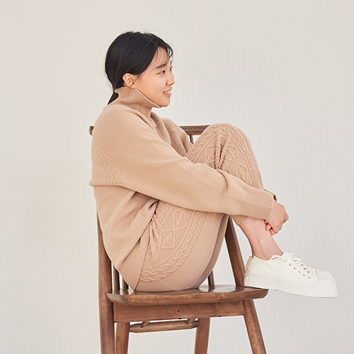 限定SALE!!韓国ファッション流れ星カシミヤハーイネックニット