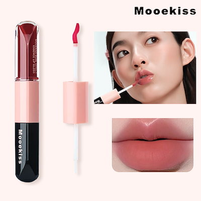 リップグロス 専用ページ Qoo10] Mooekiss ダブルヘッリップグロス リップグレーズ