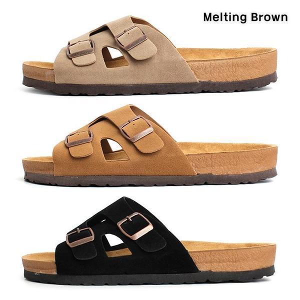 男女兼用 デイリーバックル スリッパ 2cm