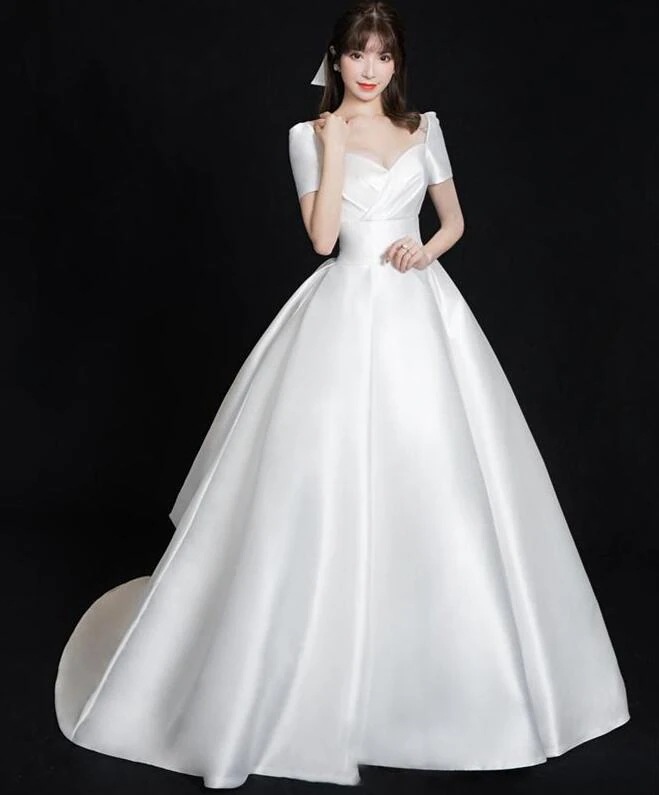再販未定！パーティードレス お姫様 成人式ドレス 卒業式ドレス 披露宴 結婚式ドレス フォトウェディング撮影 高級感 ワンピース ロング 花嫁ドレス 可愛い ウェディングドレス きれいめ 前撮りドレス