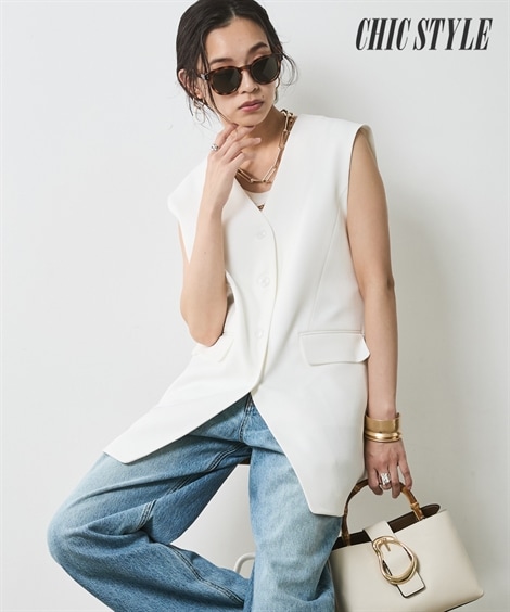 ベスト オーバーサイズベスト 大きいサイズ有 シックスタイル