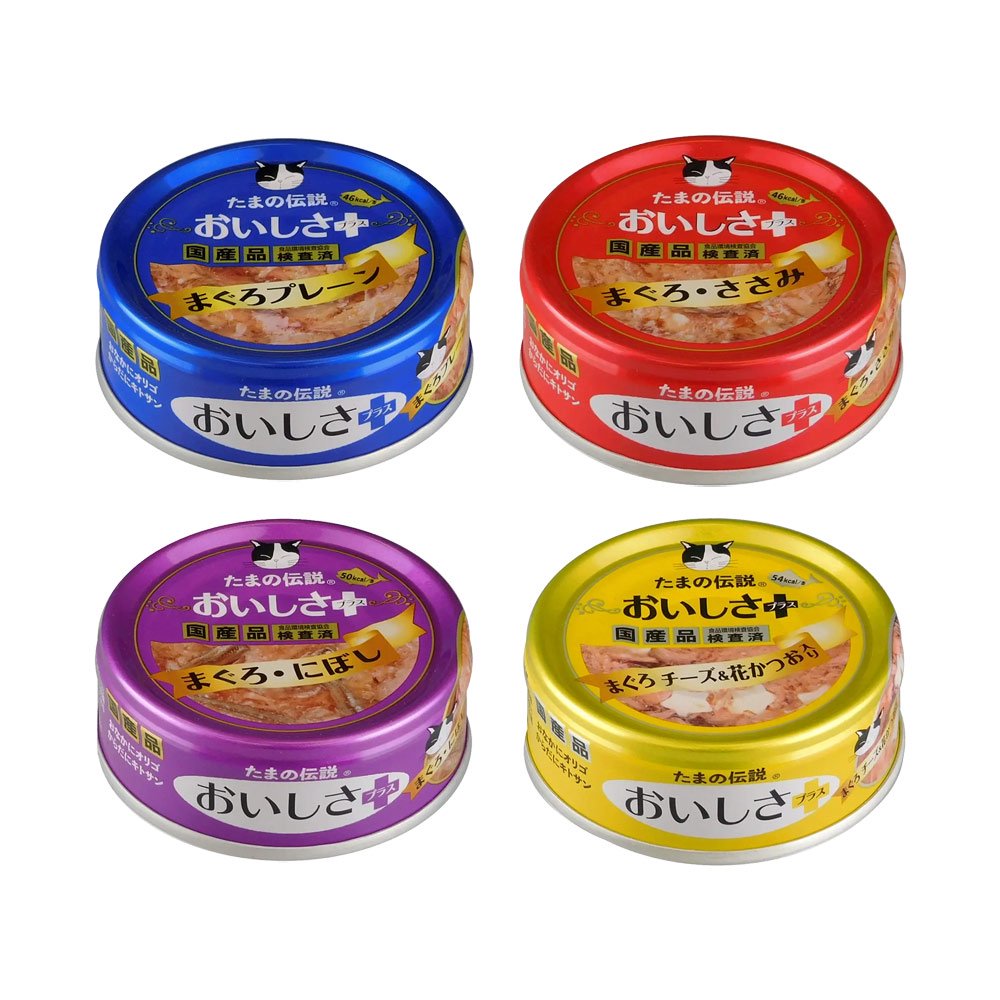 たまの伝説　おいしさプラス　７０ｇ　４種各２４缶　ＣＲＣ35―20―60―10―00