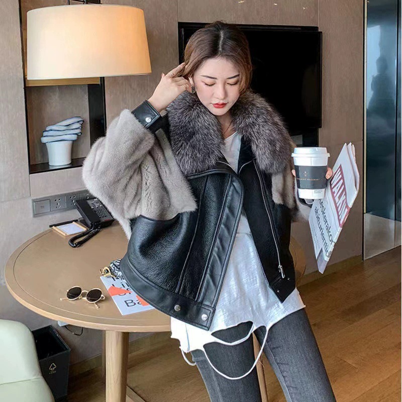 フリー サイズ 冬季 新作 毛 カラー ファー コート 高級感 女性 韓国 風 ルーズ フェイク ミンク ファー コート 大きいサイズ