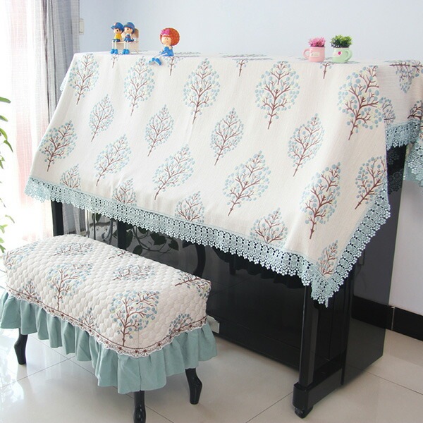 ピアノカバー 椅子カバー 2点セット ピアノカバーセット アップライトピアノ カバー トップカバー 北欧 電子ピアノカバー 防塵カバー アップライト ハーフカバー ヨーロッパ風 おしゃれ 高