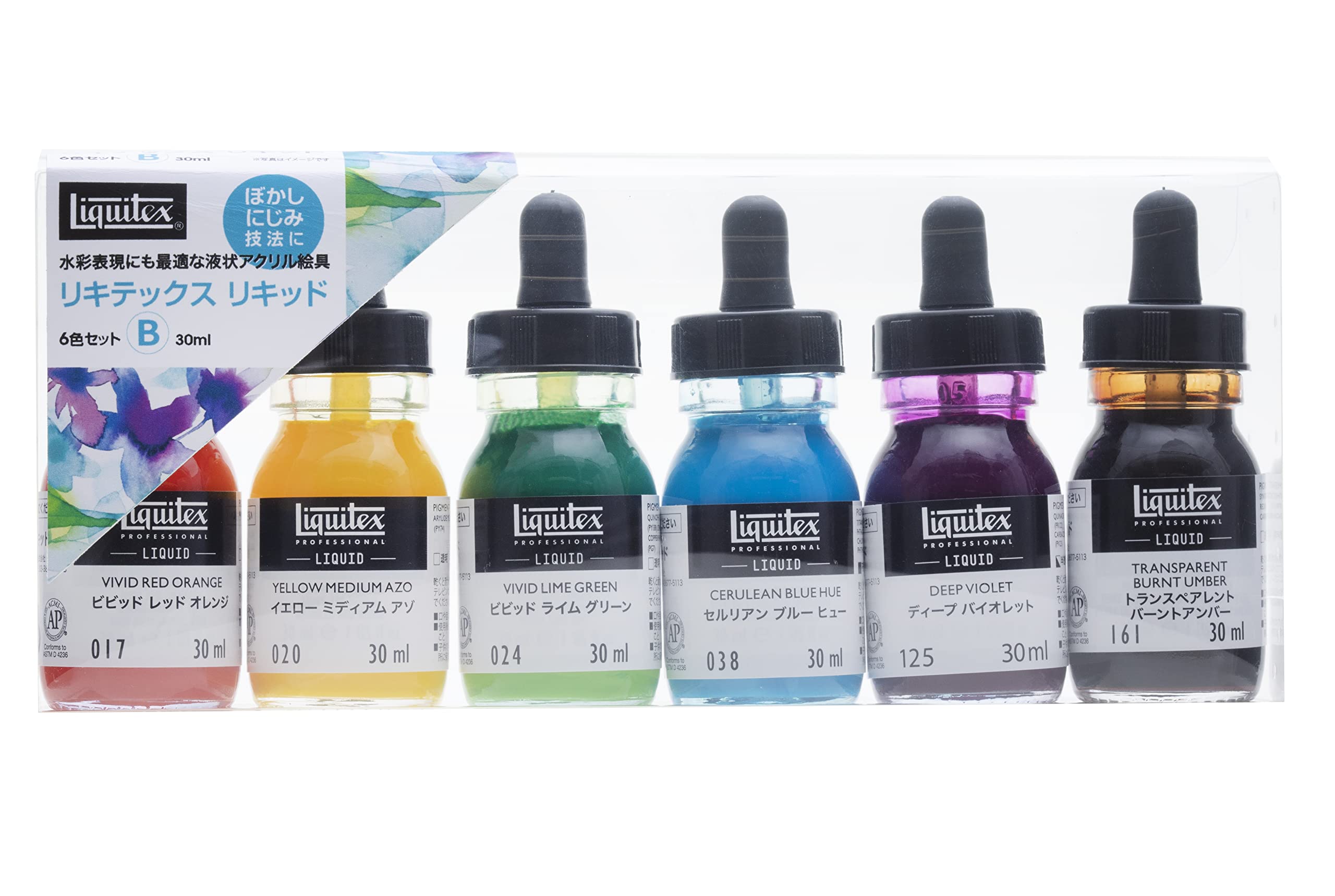 リキテックス(Liquitex) アクリル絵具リキッド 6色セット Bセット 30ml 5,459円
