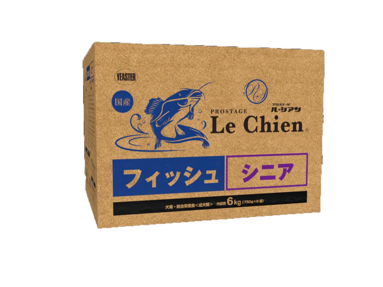 全国送料無料 イースター PROSTAGE Le Chien プロステージ ル・シアン 犬用 フィッシュ シニア 6kg (750g×8)