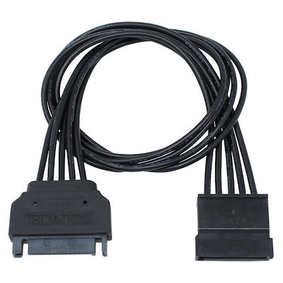 他サイト： アイネックス　シリアルATA用電源延長ケーブル 30cm ブラック　SA047SABBKの商品画像