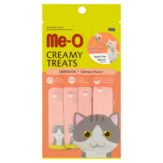 Me-O Creamy Treats Salmon Flavor 4 x 15g