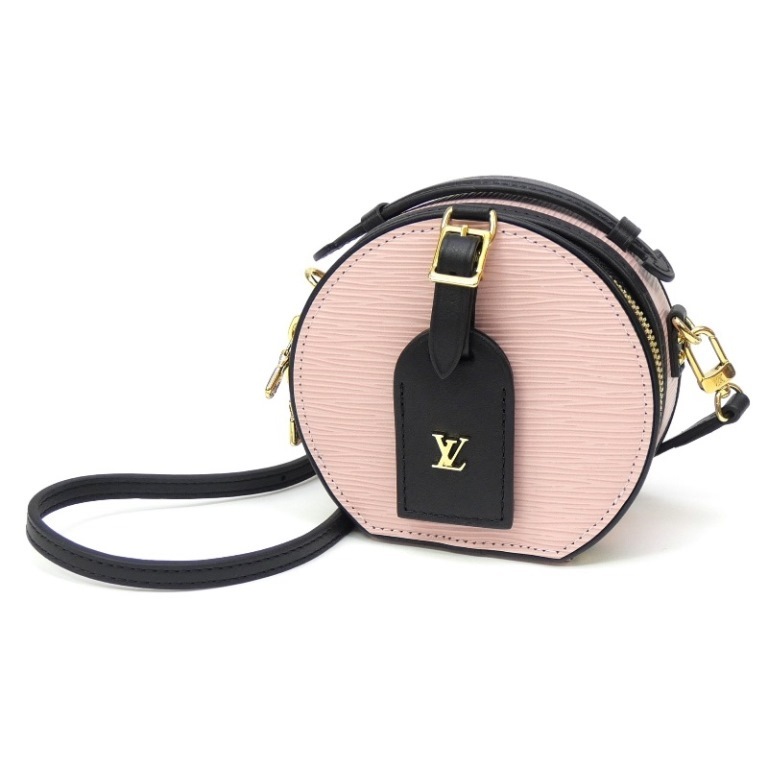 ルイ・ヴィトン LOUISVUITTON ショルダーバッグ ミニボワットシャポー R96000 エピ ピンク×黒 【中古】(65775)