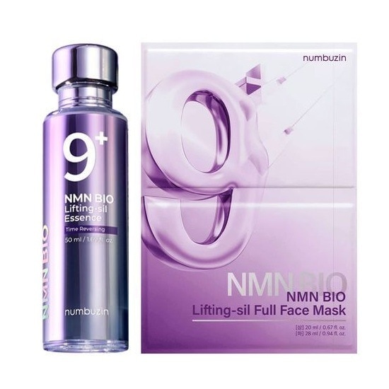 【正規品】 9番 NMNバイオリフトセット（9番 NMNバイオリフト濃縮美容液 50ml＋9番 NMNバイオリフトラッピングマスク 4枚+小顔バンド 1枚）