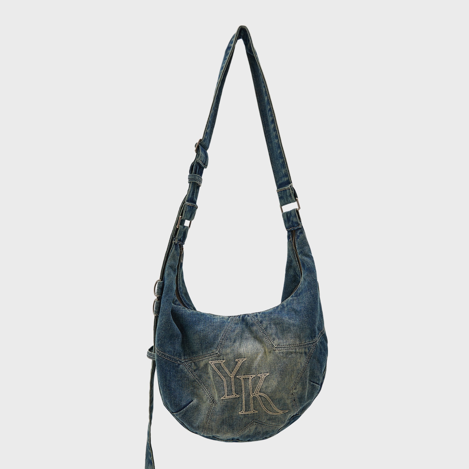 Star Denim Crossbag Yellow Washed DEEP BLUE