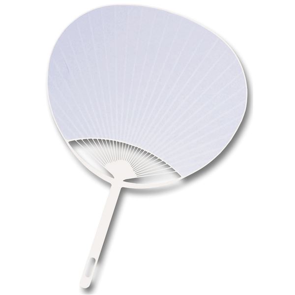 (まとめ)アーテック ポリ平柄うちわ 白貼り (×60セット)