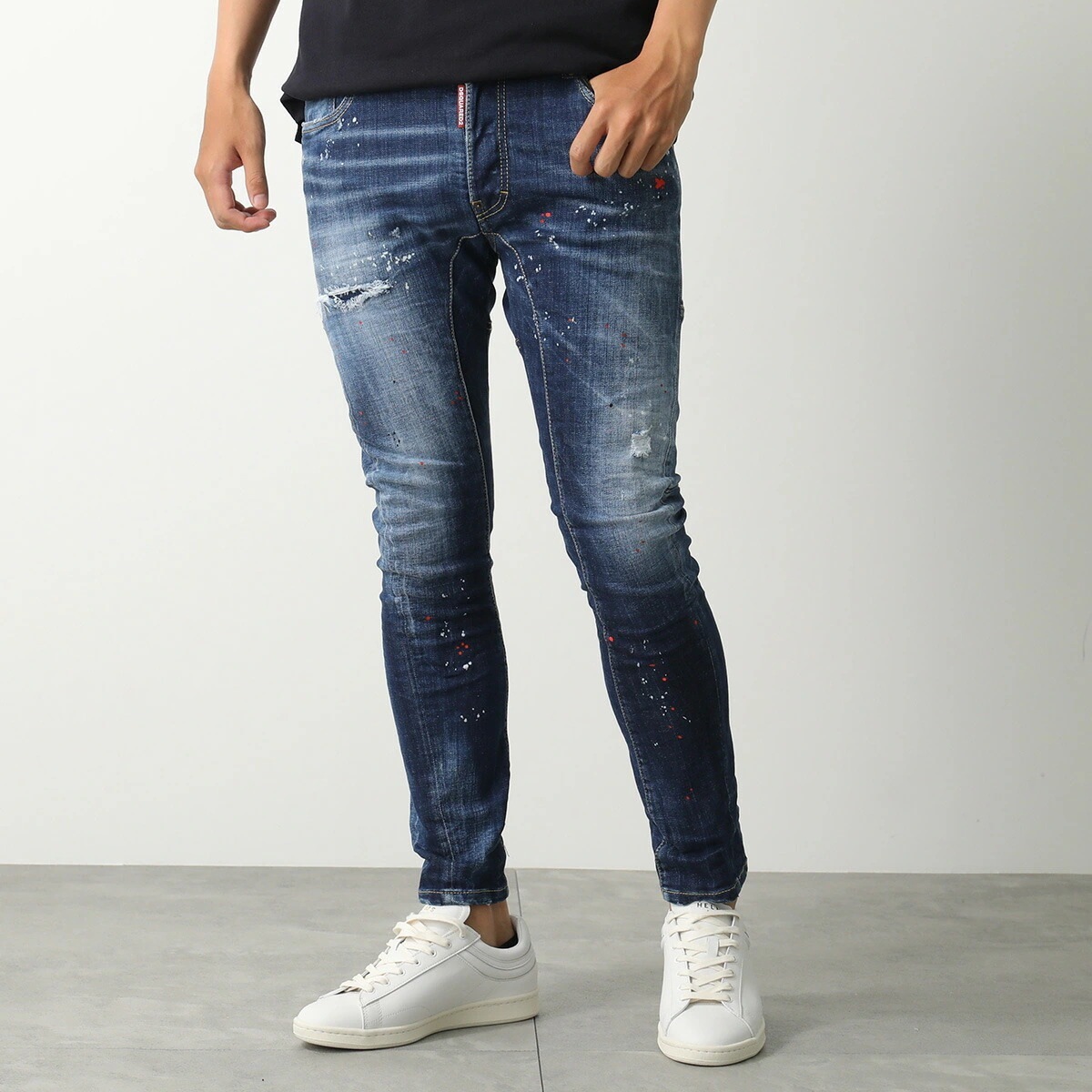 DSQUARED2 ディースクエアード ジーンズ Tidy Biker Jean タイディ バイカー S74LB1735 S30664 メンズ デニムパンツ スキニー スリム ストレッチ 470