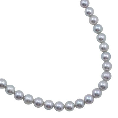 真珠 ネックレス シルバー パール 約35g レディース 中古品 A+ランク