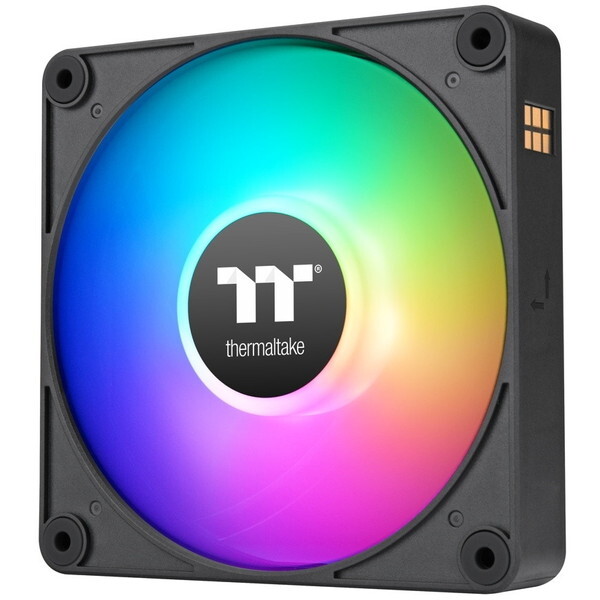 Thermaltake CL-F192-PL12SW-A ブラック CT120 Reverse EX ARGB Sync PC Cooling Fan 3 Fan Pack Black ケースファン