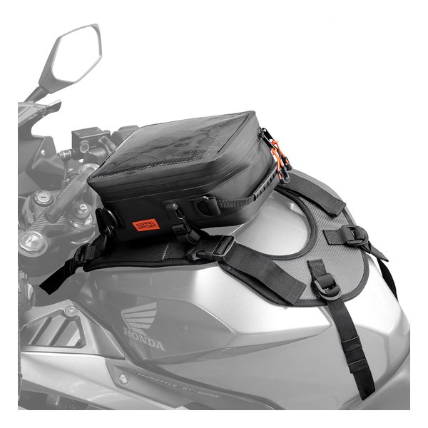 バイク用 ターポリン タイダウン タンクバッグ2 容量4L/ブラック DBT633-BK