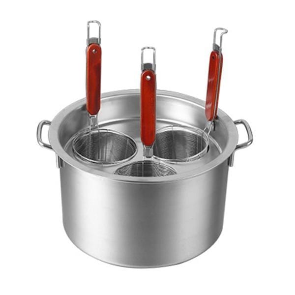 スパゲッティストレーナー パスタヌードルストレーナーインサートセット ハンドル付きストックポット パスタクッカー 揚げ物バスケット 餃子の水切り用