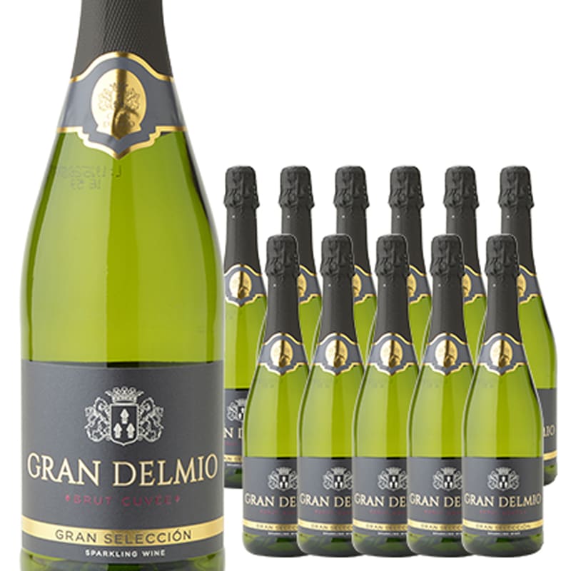 [ワインセット]スパークリングワイン 12本セット【グランデルミオ ブリュット】 辛口 750ml 12本 スペイン