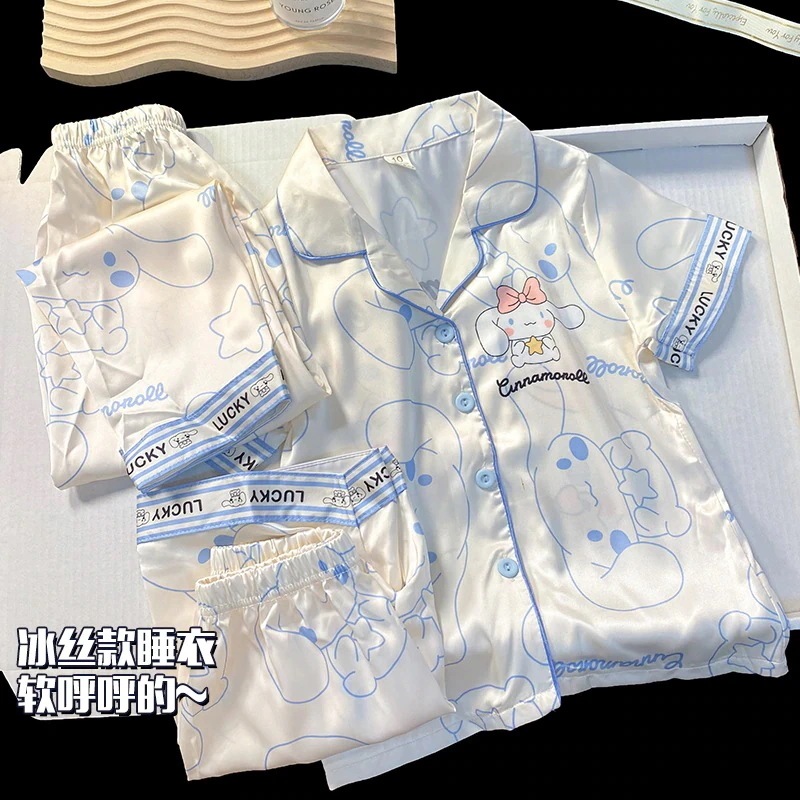 Lucky bag福袋2025子供用サンリオ氷糸パジャマ三点セット