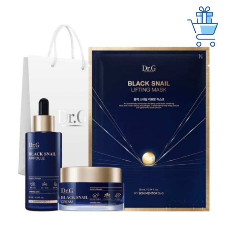 ブラック スネイル アンプル 50ml + クリーム 50ml + リフティング マスク スペシャル プレゼントセット1セット