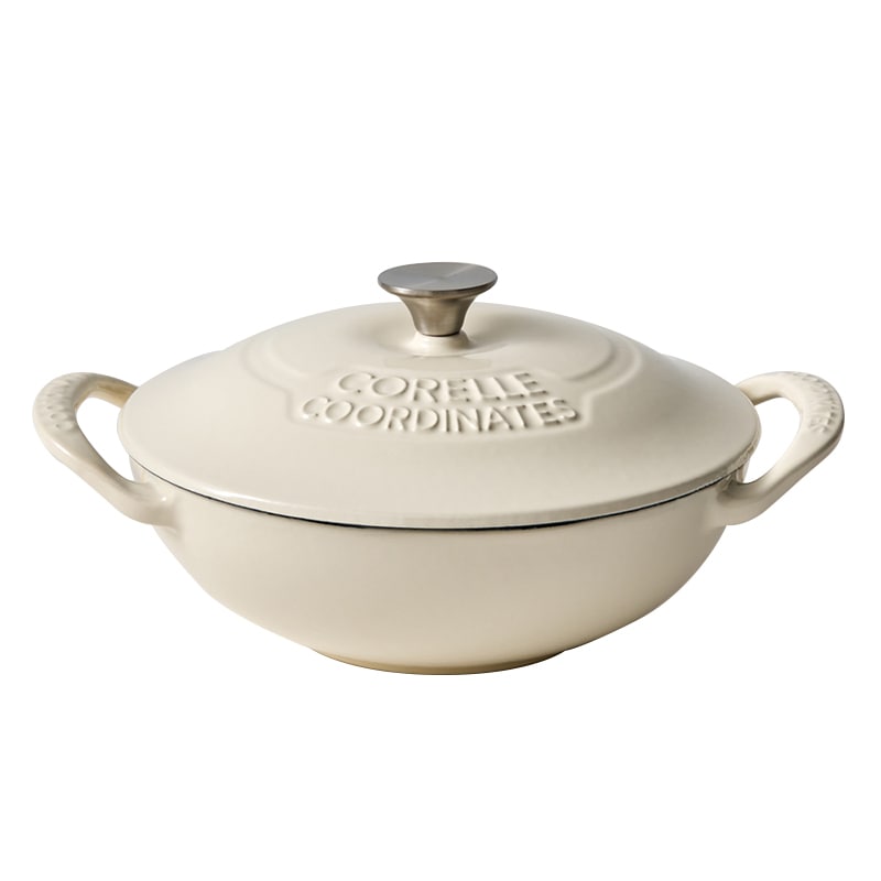 コーディネート 鋳鉄スカーレットアイボリー 鍋 両手鍋