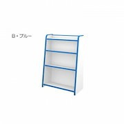 知育家具 EVAキッズシリーズ ほんだな 幅63cm GR-63H B/ブルー|子供部屋家具