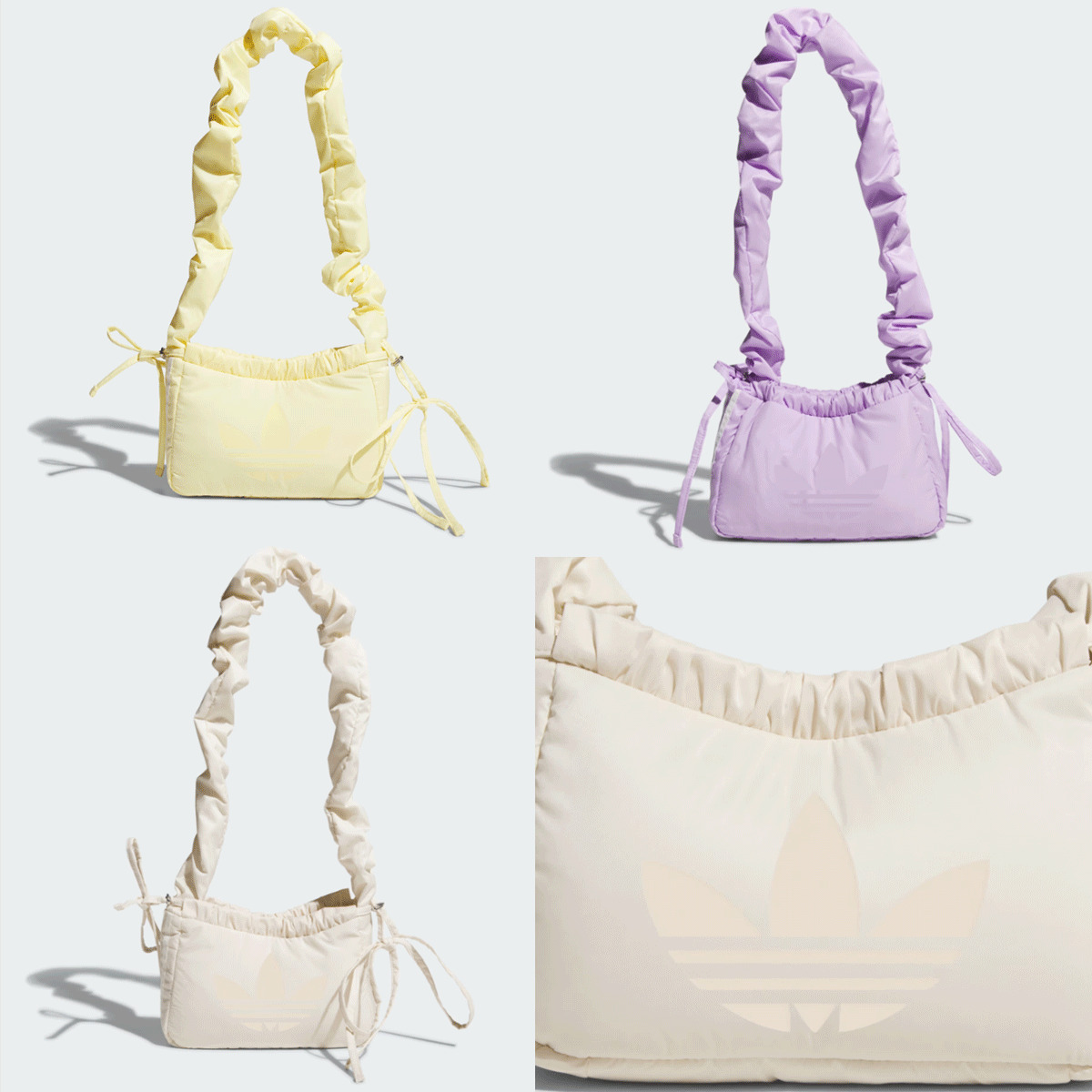 ADIDAS FACE正規品 人気 RUF SHLDR BAG 限定 3色 可愛いギャザーバッグ KF2519 KF2520 KF2667