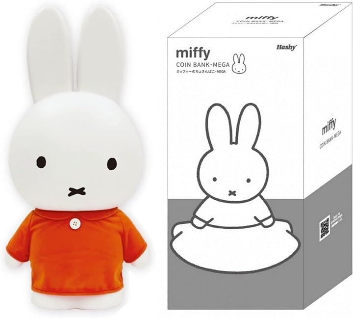 Hashy ミッフィーのちょきんばこ MEGA 可動式 貯金箱 着せ替え フィギュア MF-8282( レッド ＆ 花柄 2着入り, MEGAサイズ) 12,994円