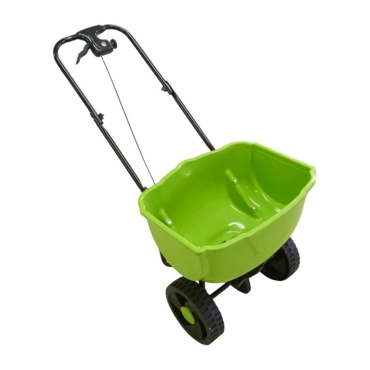 シンセイ 肥料散布機 小 24L 1台 車輪付き 耐荷重約10kg 散布幅約30cm園芸 農業資材 お客様組立