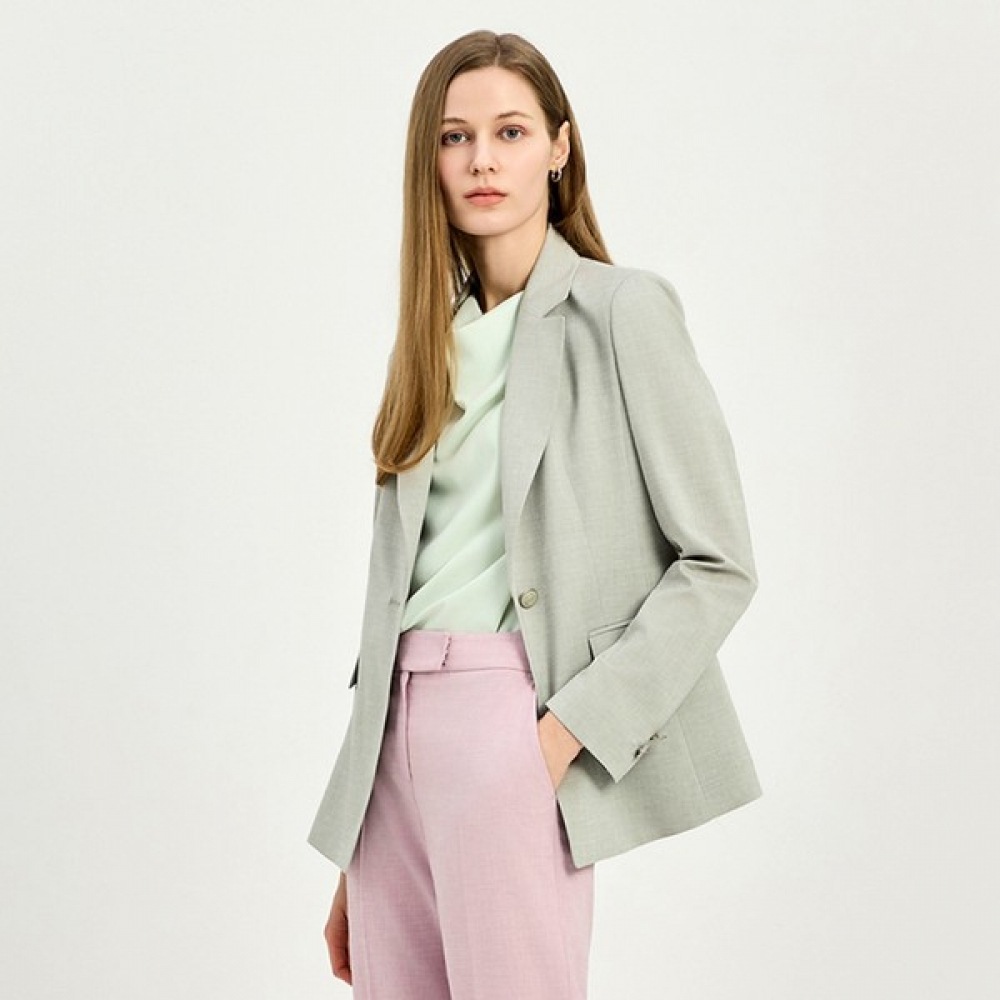 (Sソレディア) Sソレディアフラップポケットワンボタンジャケット SOO4ZJK010