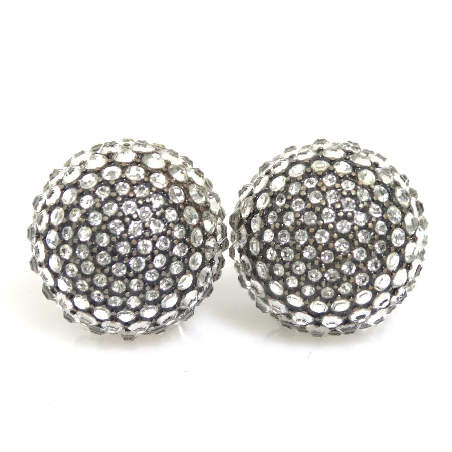 クリスチャンディオール Christian Dior ピアス トライバル ピアス メタル/ラインストーン シルバー レディース r10712i