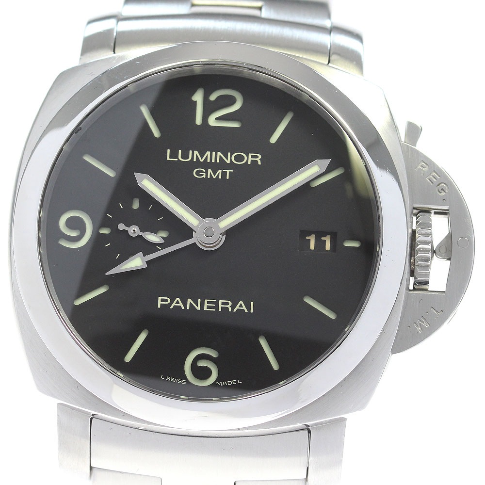 パネライ PANERAI PAM00329 ルミノール 1950 3デイズ GMT 自動巻き メンズ 箱・保証書付き_846284【中古】