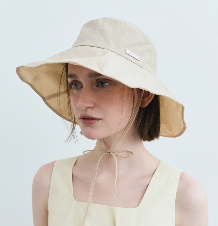 marithe francois girbaud W STRAP WIDE BUCKET HAT 2colors
